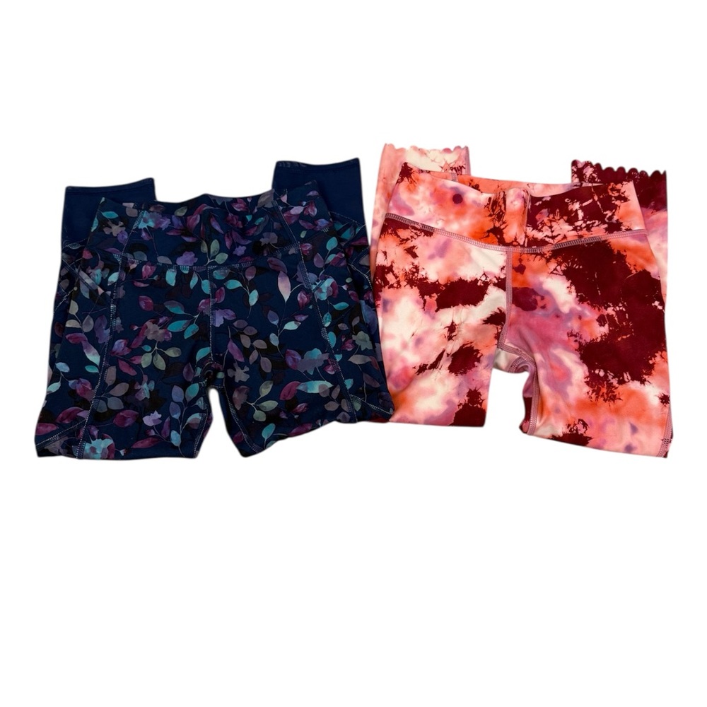All in Motion Tie-Dye Activewear Girl Legging Lot of 2, Size M (6/7)